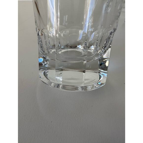 Vintage Fostoria Stockholm crystal thumbprints, 1960s highball glasses set of 8 - Picture 5 of 9